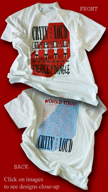 World Tour T-shirt back & front designs